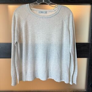 Zara Knit Oversized Crewneck Top S